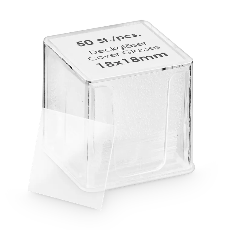 Cover Glasses 18mm x 18mm, 50pcs. – Kita laboratorinė įranga Lietuvoje