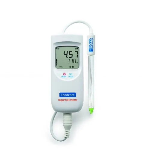 HI99164 Portable pH/Temperature Meter for Yogurt Analysis – Hanna pH ir pH/ORP matuokliai Lietuvoje