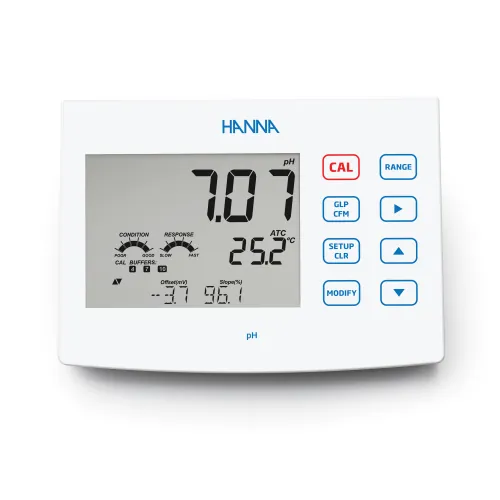 pH and ORP Benchtop Meter – HI2620 – Hanna pH ir pH/ORP matuokliai Lietuvoje