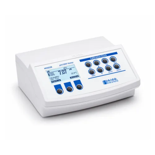 pH/ORP/Temperature Bench Meter with Calibration Check – HI3220 – Hanna pH ir pH/ORP matuokliai Lietuvoje