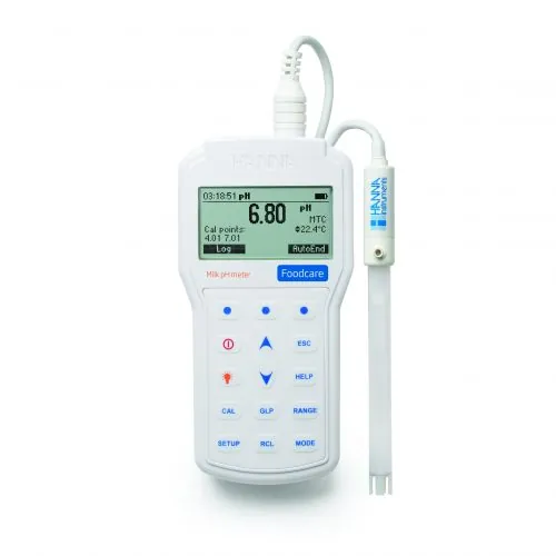 Professional, portable Milk pH Meter – HI98162 – Hanna pH ir pH/ORP matuokliai Lietuvoje