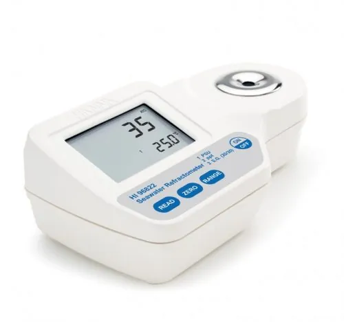 Digital Refractometer for Seawater Analysis – HI96822 – Hanna refraktometrai Lietuvoje