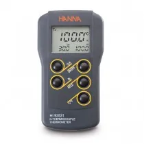 0.1° Resolution K-Type Thermocouple Thermometer with High/Low Limit Display – HI93531N – Hanna termometrai Lietuvoje