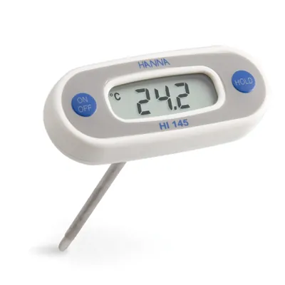HACCP pocket thermometer °C, with 300 mm probe Range: -50.0 to 220°C – Hanna termometrai Lietuvoje