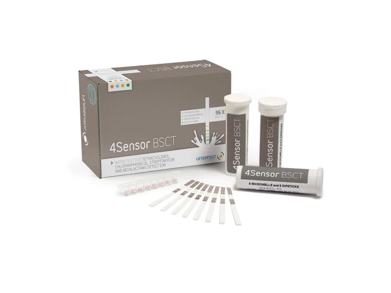 4Sensor BSCT – KIT060 – Vienu tyrimu piene aptinka keturias veterinarinių vaistų likučių grupes