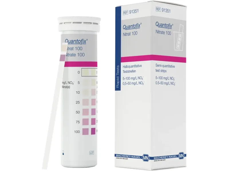 QUANTOFIX Nitrate 100 – 91351 – Viena juostelė nitratams ir nitritams nustatyti