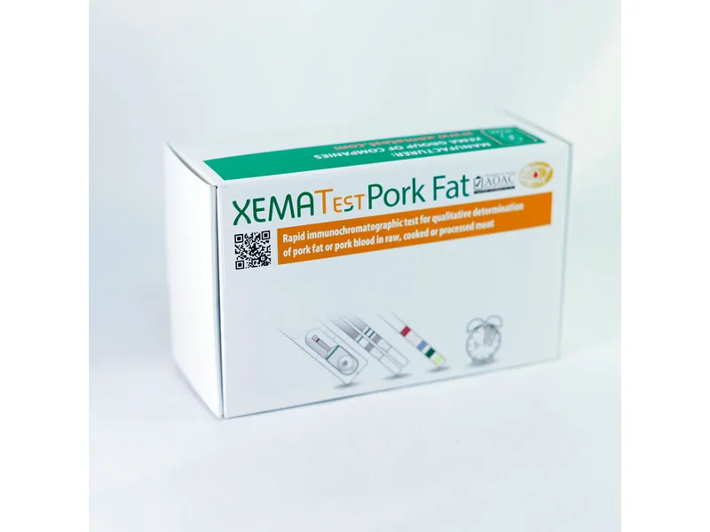XEMATest Pork Fat/Blood – Greitasis testas, nustatantis kiaulių serumo albuminą maisto mėginiuose