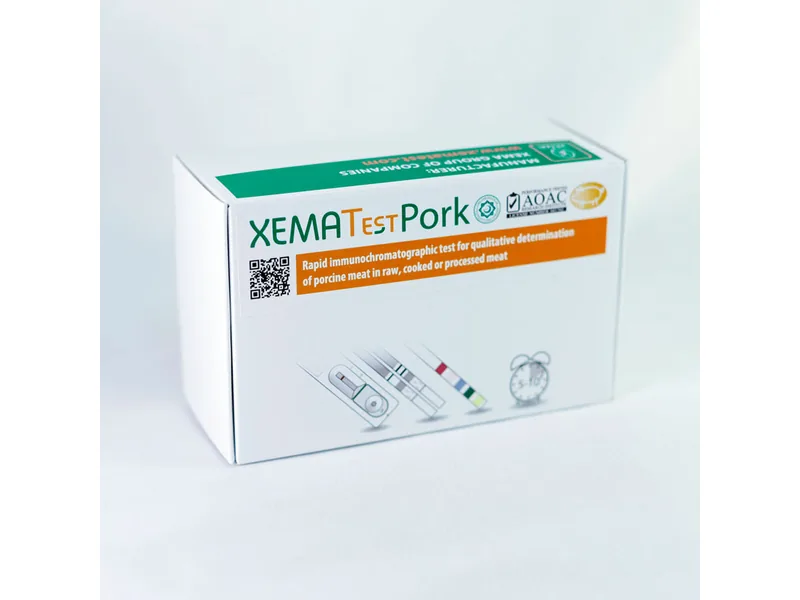 XEMATest Pork – Greitasis testas, nustatantis kiaulienos rūšiai būdingą karščiui atsparų muciną maisto mėginiuose